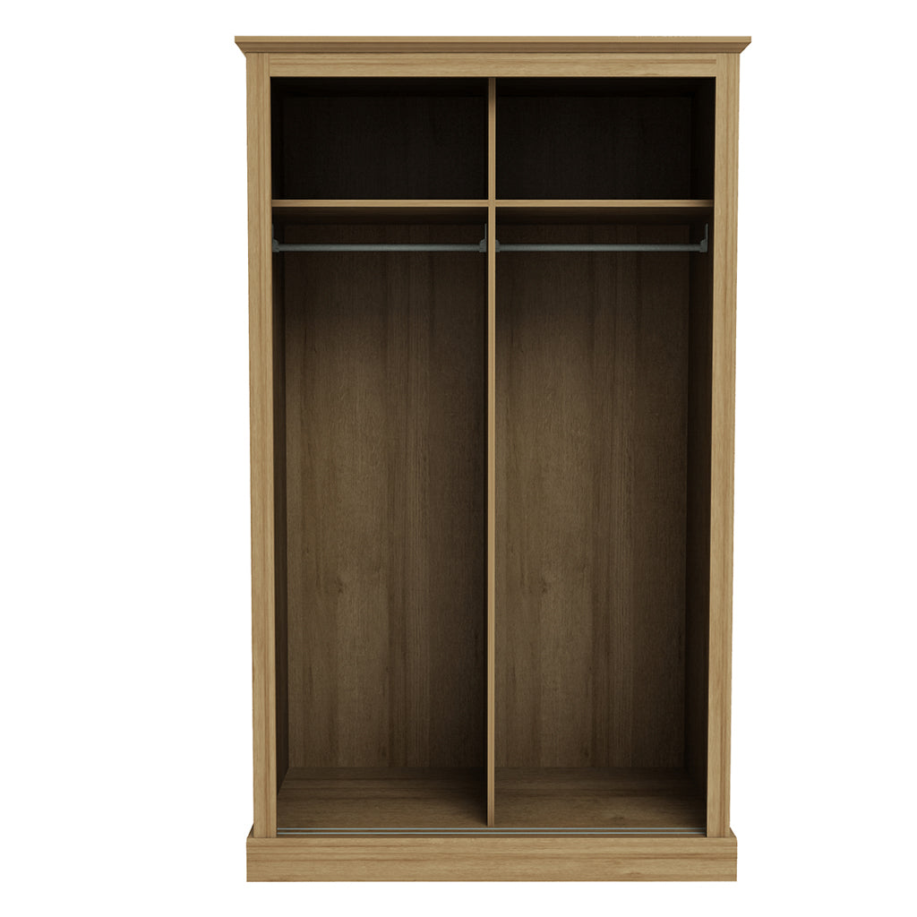 Devon Oak Double Sliding Wardrobe