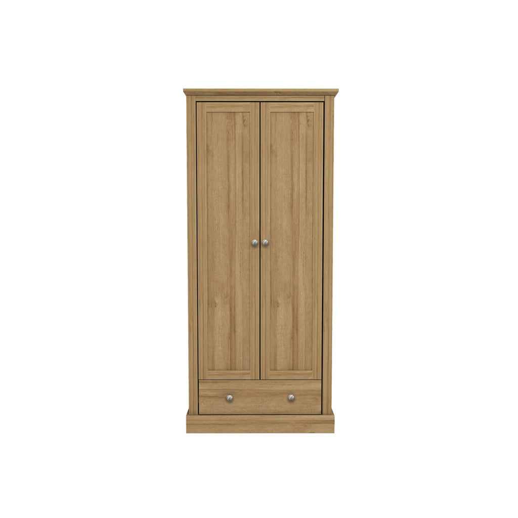 Devon Oak Double Sliding Wardrobe