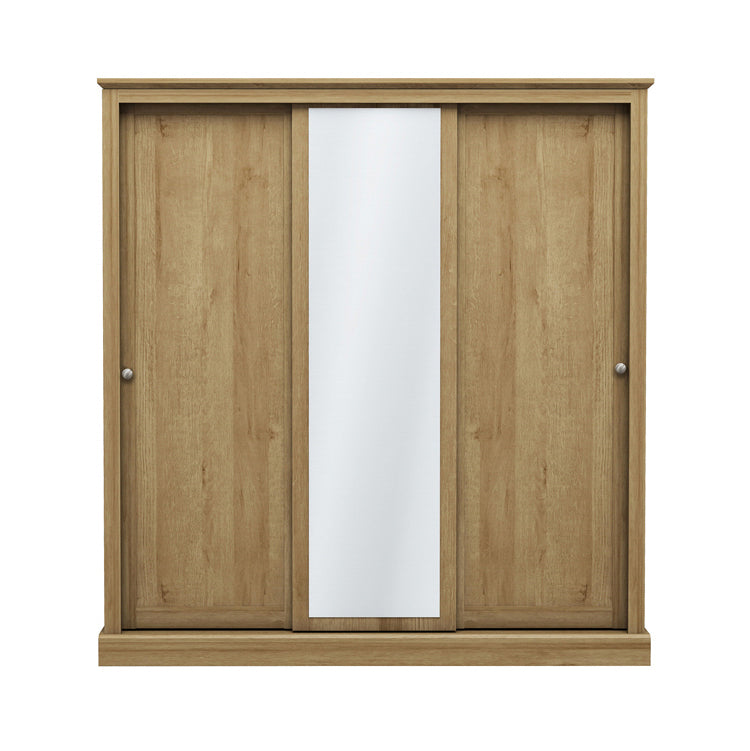 Devon Charcoal Triple Wardrobe