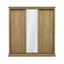 Devon Charcoal Triple Sliding Wardrobe