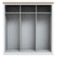 Devon White Triple Sliding Wardrobe