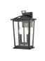 Dusk 2lt Exterior Wall Light in Matt Black