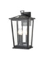 Dusk 3lt Exterior Wall Light in Matt Black