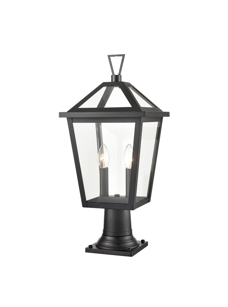 Dusk 2lt Exterior Bollard in Matt Black