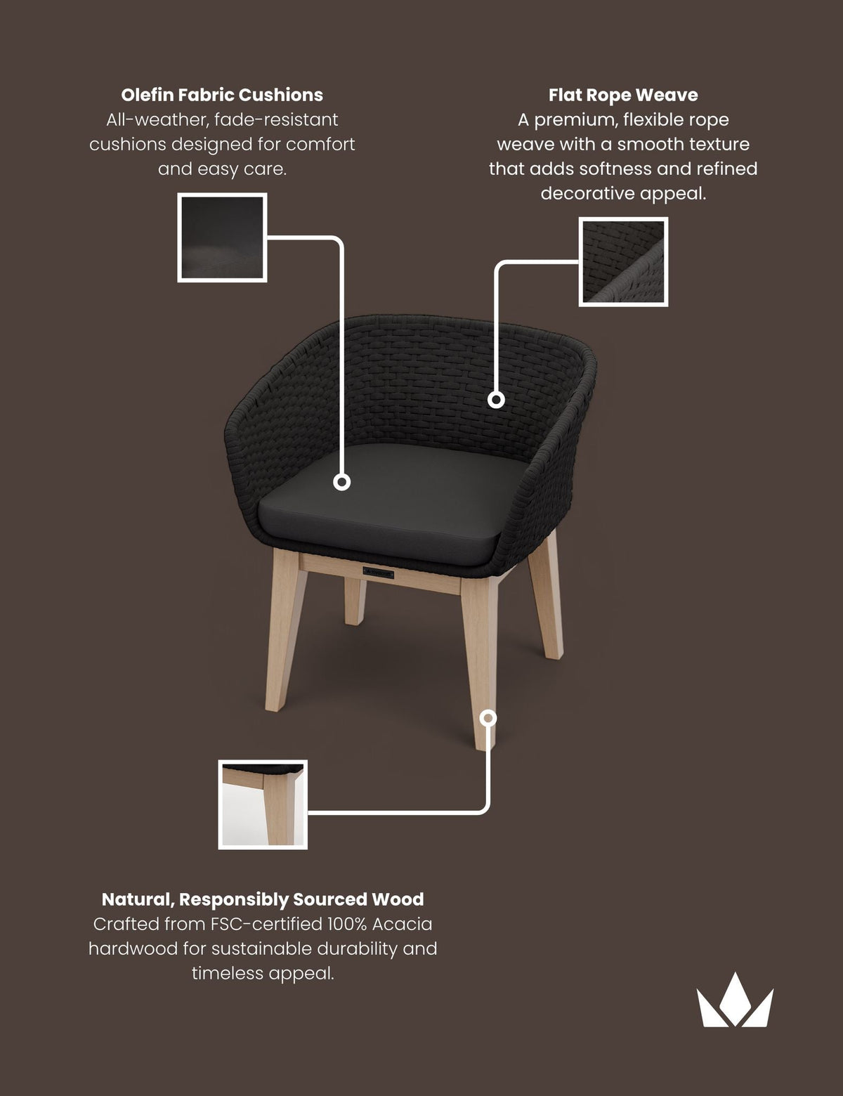 Eden Night Chair - Set of 2