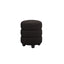 Emi Black and Black Pouffe
