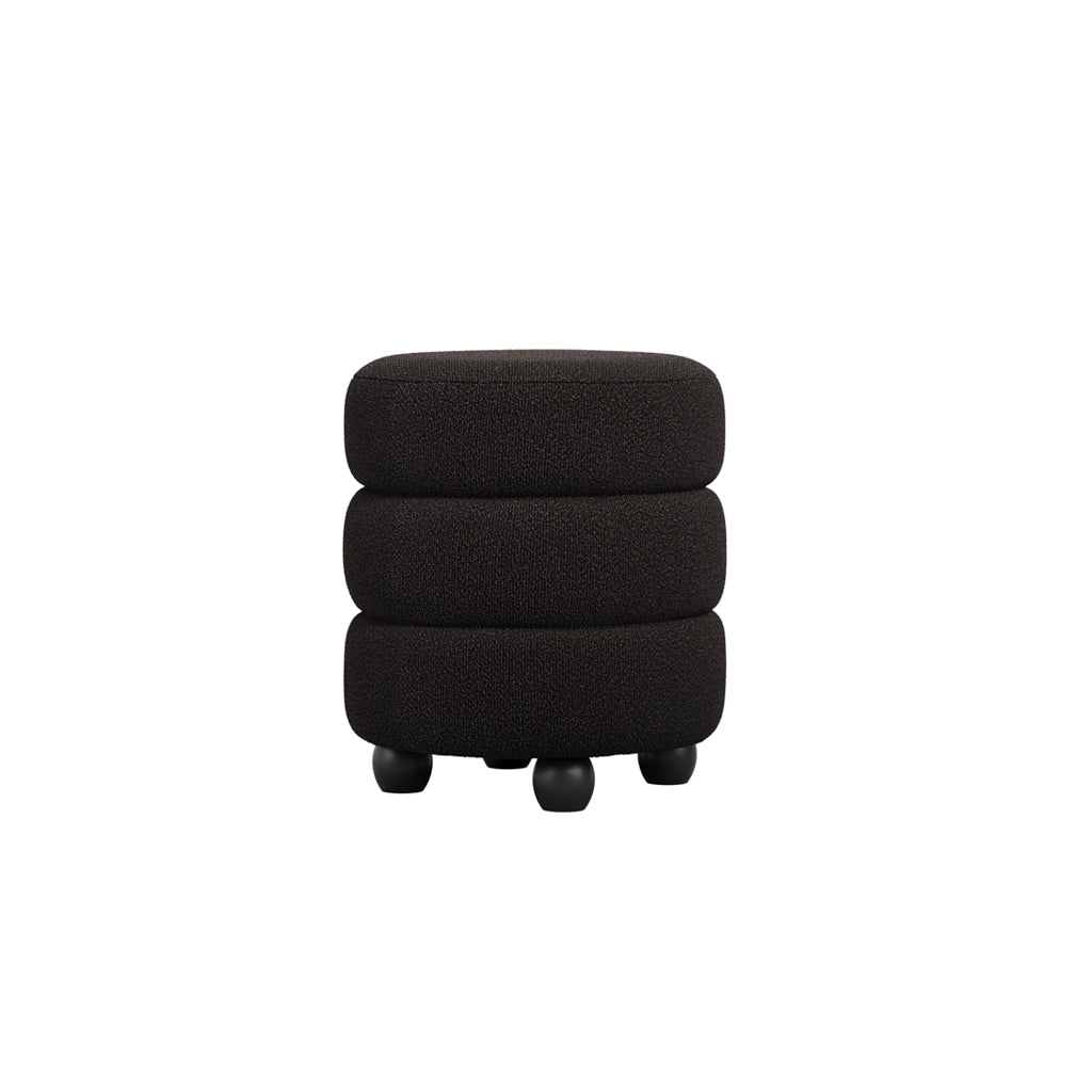 Emi Mole and Black Pouffe