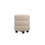 Emi Ivory and Black Pouffe