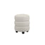 Emi Ivory and Black Pouffe