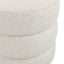 Emi Ivory and Black Pouffe