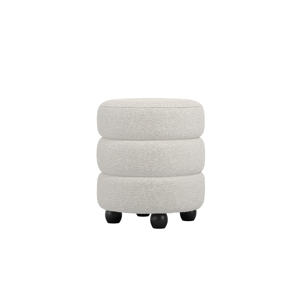 Emi Brandy and Black Pouffe