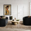 Emi Olive and Black Pouffe