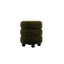 Emi Olive and Black Pouffe