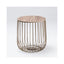 Enzo Oak & Gold Side Table