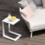 Aluminium Side Table / White