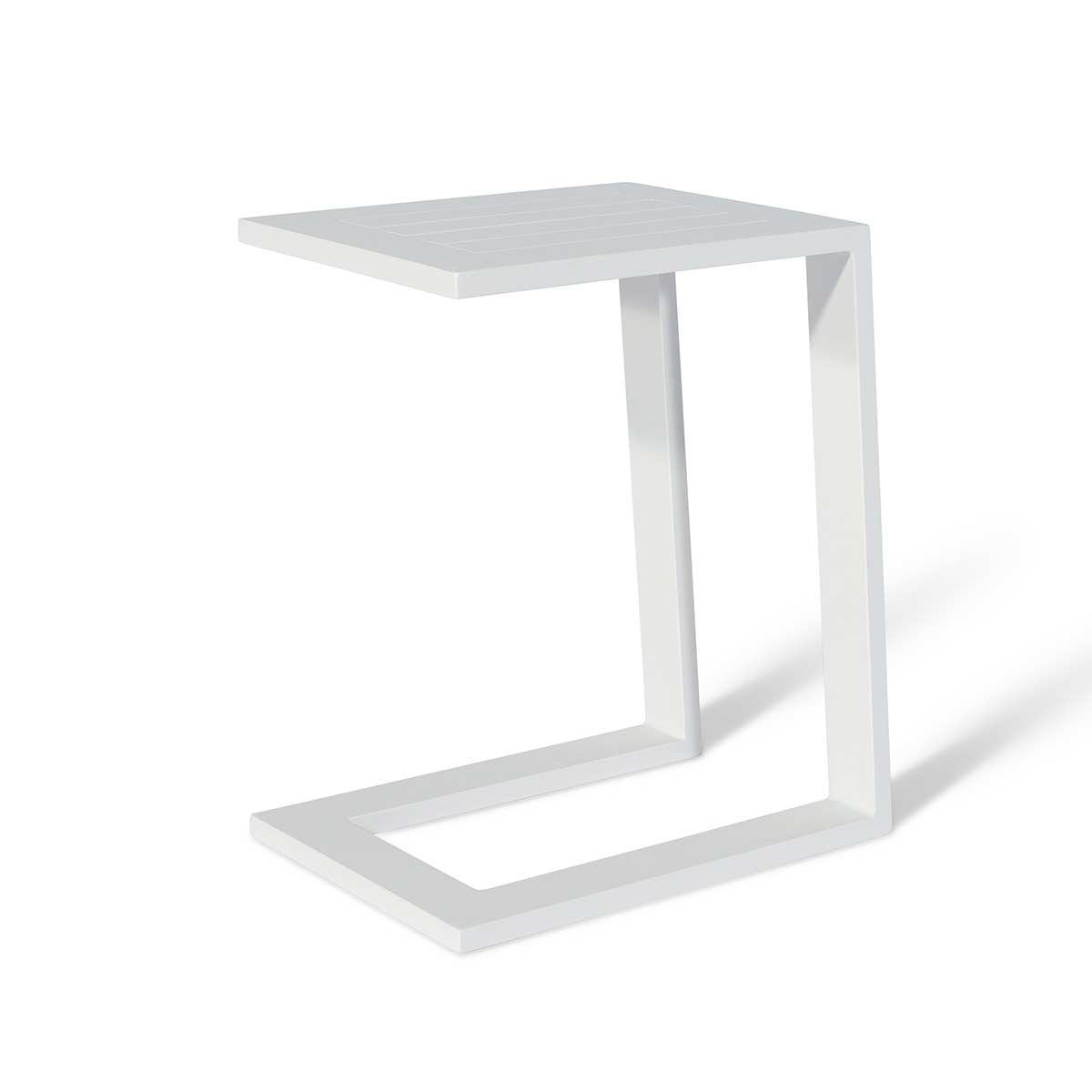 Aluminium Side Table / White