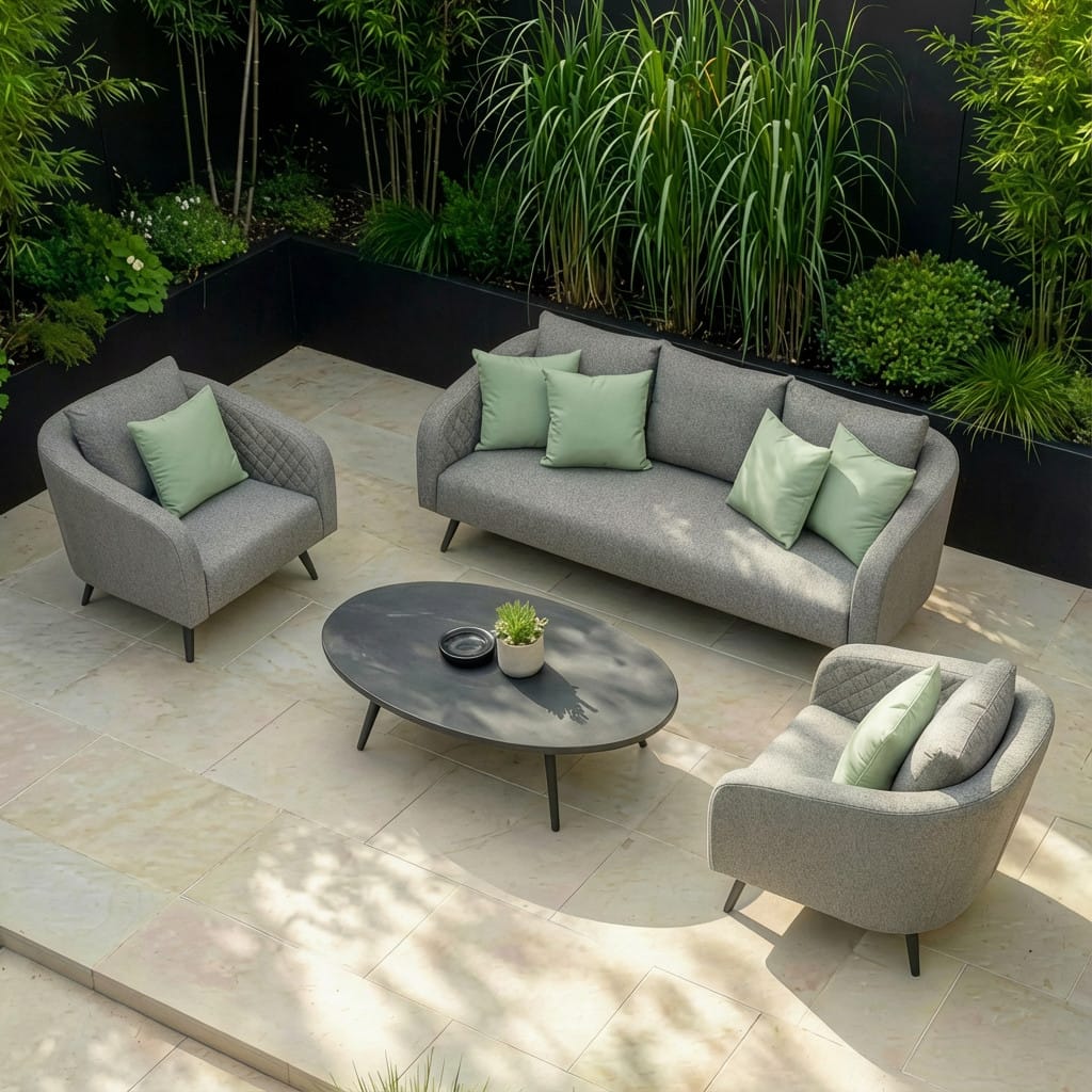 Ambition 3 Seat Sofa Set - Zinc Grey