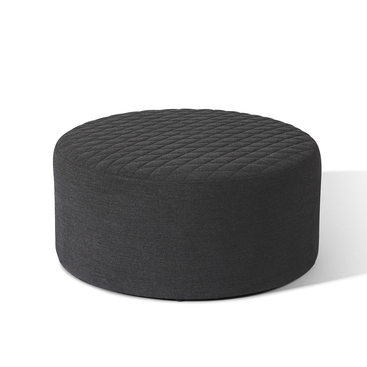 Ambition Quilted Footstool - Charcoal