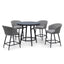 Zen 4 Seat Small Bar Set - Zinc Grey