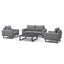 Ethos 2 Seat Sofa Set with Coffee Table - Zinc Grey