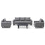 Ethos 3 Seat Sofa Set - Zinc Grey