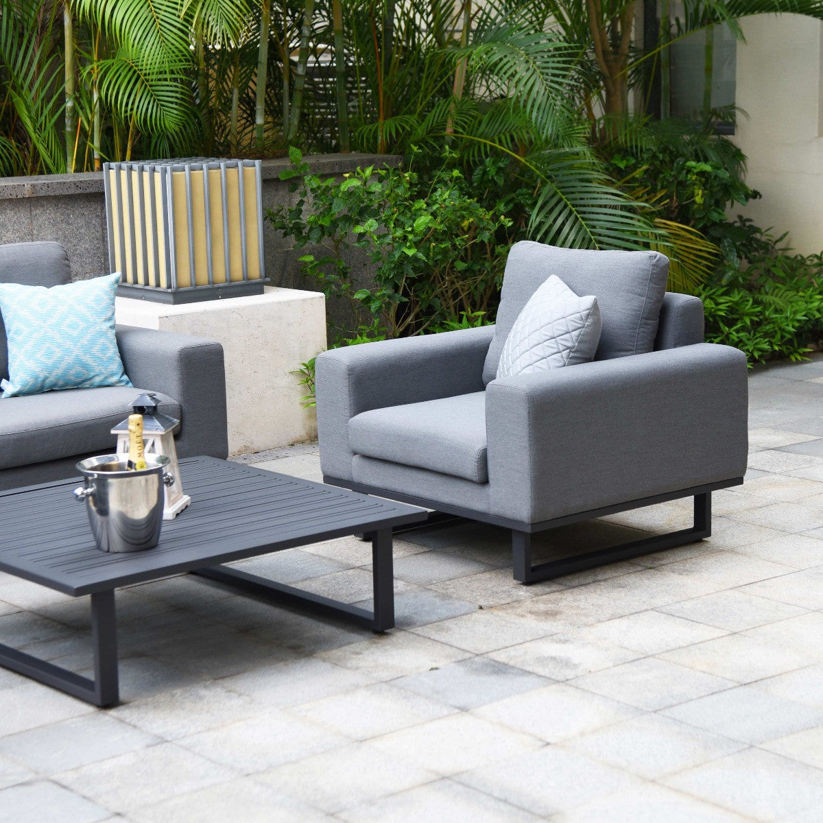 Ethos Lounge Chair - Flanelle