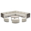 Ibiza Large Corner Sofa Set With Round Coffee Table - Latte