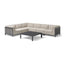 Ibiza Medium Corner Sofa Set With Square Coffee Table - Oatmeal