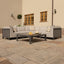 Ibiza Small Corner Sofa Set With Square Coffee Table - Oatmeal