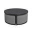 Maze Round Coffee Table With x3 Footstools - Flanelle