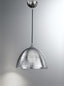 Vetross black cord suspension with 350mm translucent silver glass