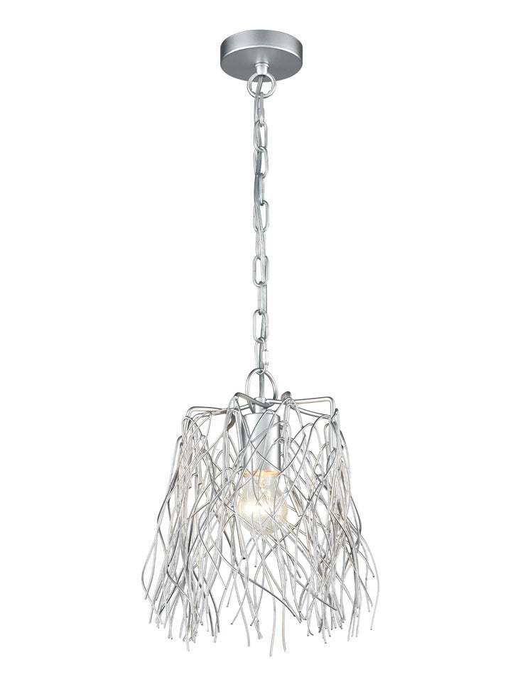 Aspen Small 1 light Pendant - Silver Colour