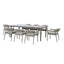 Florence 8 Seat Rectangular Dining Set - Cool Linen