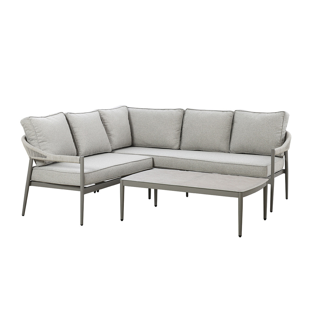 Florence Small Corner Sofa Set - Cool Linen