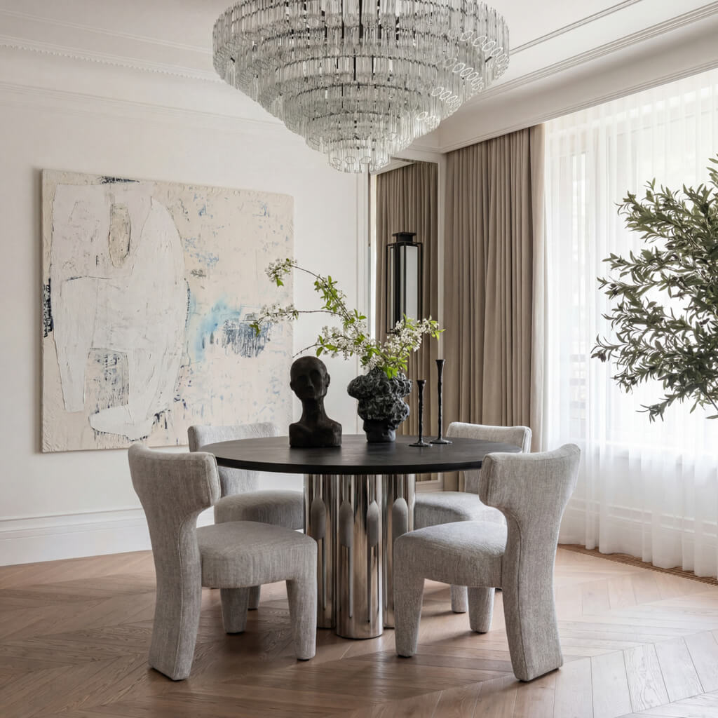 Fallon Beige Marl Chair