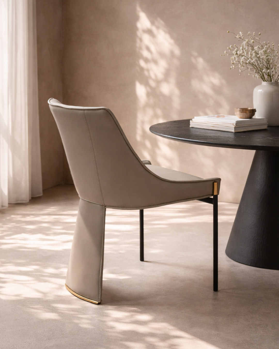 Filipo Dining Chair - Taupe - Set of 2