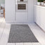 Flex Grey Low Pile Solid Rug