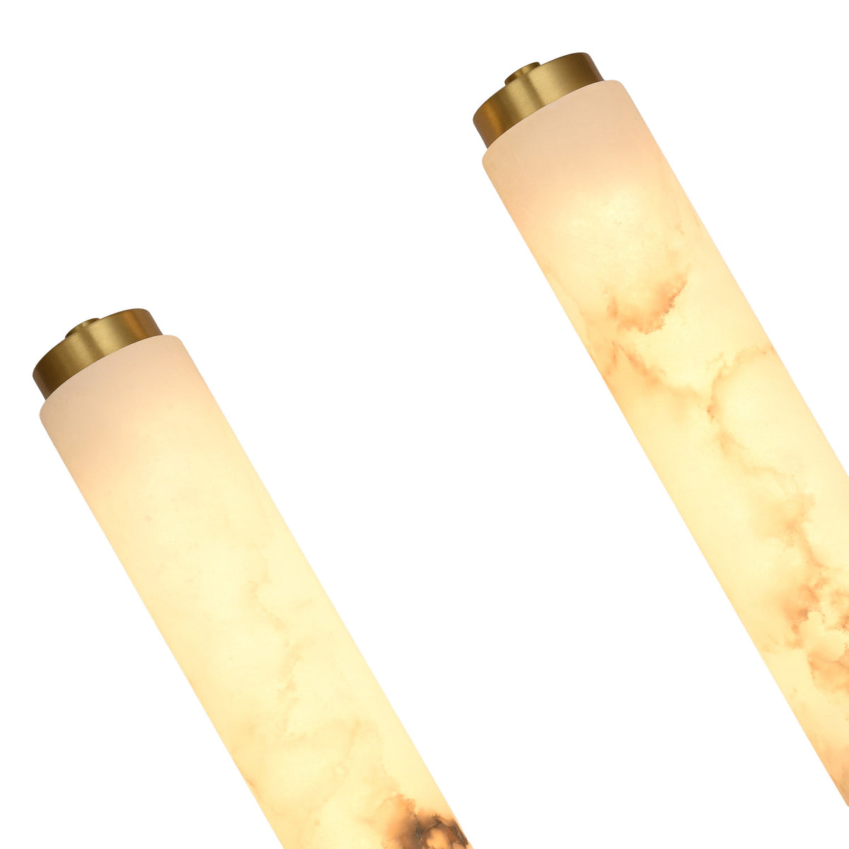 Gemini Twin Alabaster Sconce.