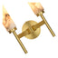 Gemini Twin Alabaster Sconce.