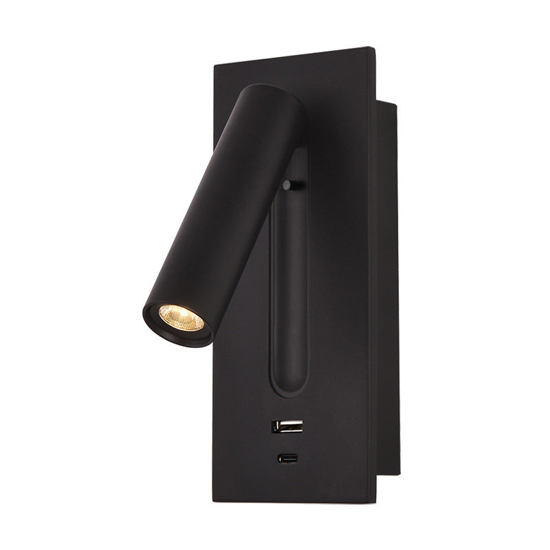 Reading Wall Light with USB Charger & Switch LED Bedside Lamp.