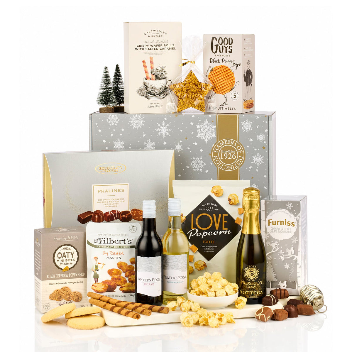 Silver Indulgence | Corporate Prosecco & Wine Hamper | Christmas 2026