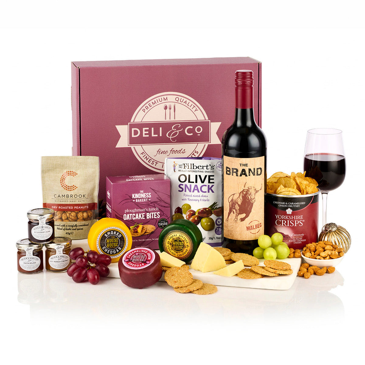 Wine & Cheese Hamper | Red Wine & Cheese Christmas Gift Box | Christmas 2026