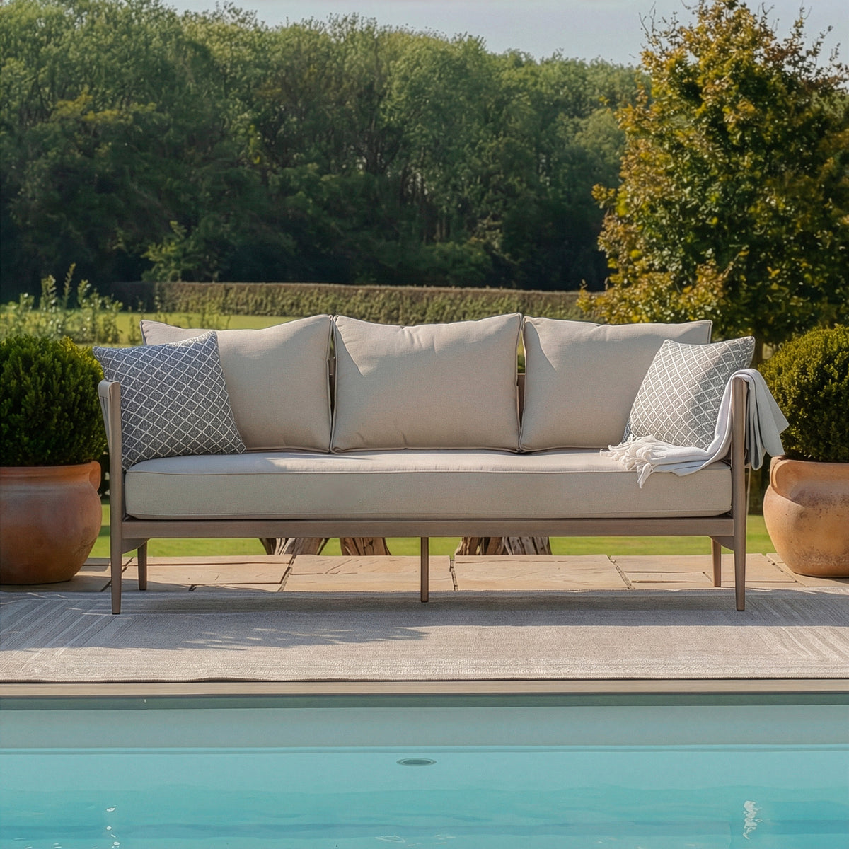 Havana 3 Seat Sofa - Natural Linen