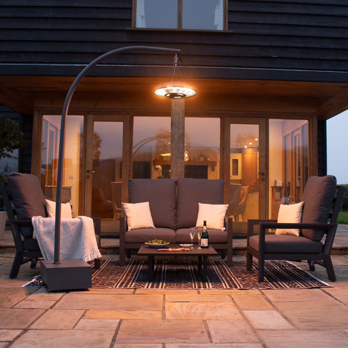 2000W Helio Overhang Electric Patio Heater