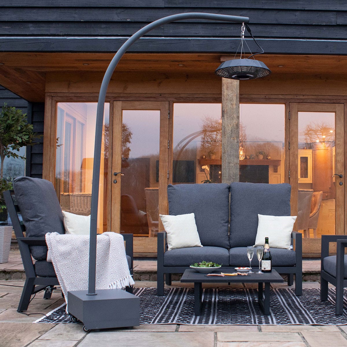 2000W Helio Overhang Electric Patio Heater