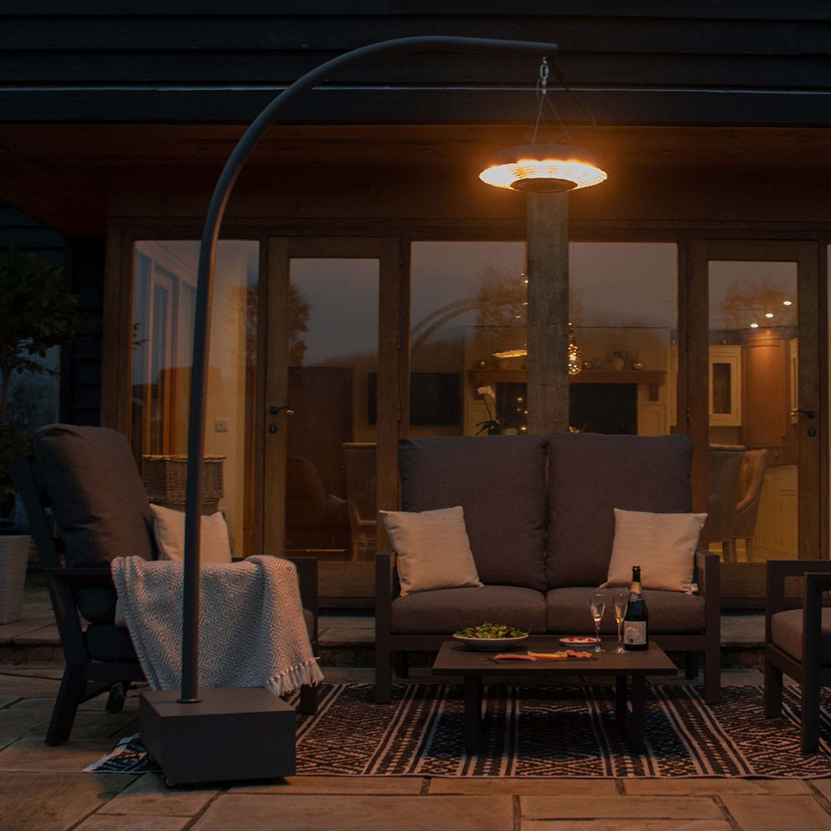 2000W Helio Overhang Electric Patio Heater