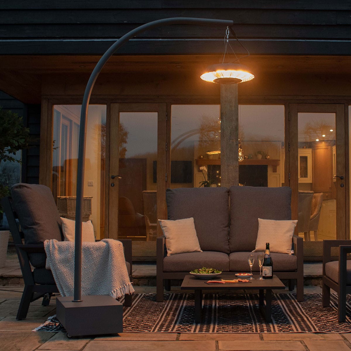 2000W Helio Overhang Electric Patio Heater