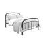 Halston Black Double Bed