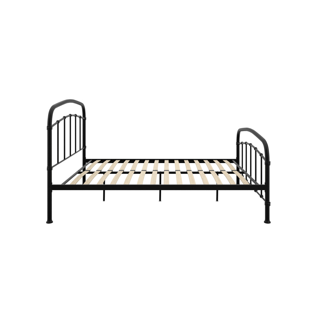 Halston Black Double Bed