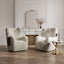 Harrow Stone & Latte Side Table
